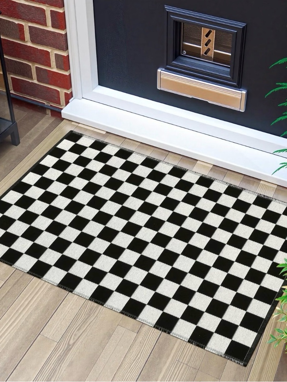 Checkerboard Rug, 2x3 Ft - Picture 3 of 9